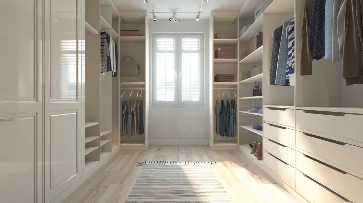 minimalist custom closet